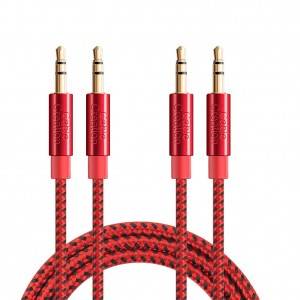 3.5mm Aux Cable 1.5Feet/0.45Meter, 2 Pack, #CC0892