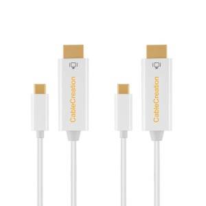 USB-C to HDMI Cable 6Feet/1.8Meters, 2-Pack,#CD0557
