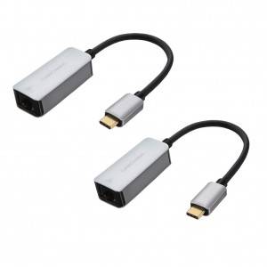 USB C to RJ45 Adapter, [ 2 Pack ],# CD0592-2