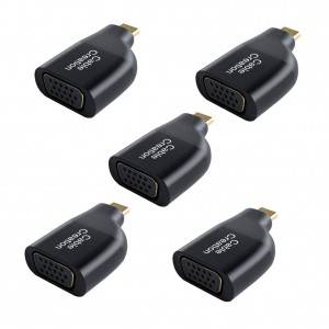 USB-C to VGA Adapter Mini Size, 5 Pack, #CD0612-5