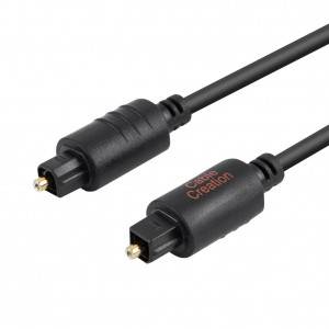 Digital Fiber Optical TosLink Cable 3Feet / 1.8Meters, (5-Pack), # CF0006