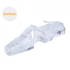 Cat 6 RJ45 Plug with Hood Connector, #CL0060