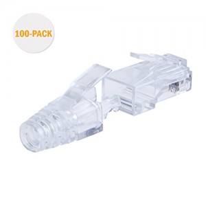 Cat 6 RJ45 Plug with hood Connector, #CL0062