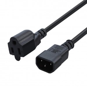 2-Pack] 3 Feet/ 0.9 Meters 18AWG Standard Computer Power Adapter Cord, #CP0017