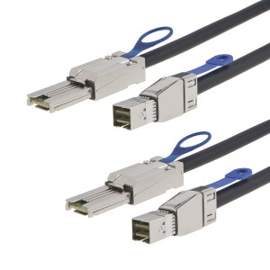 [2-Pack] Mini SAS SFF-8644 to SFF-8088 Cable 3.3 Feet/1 Meter, #CS0047-2