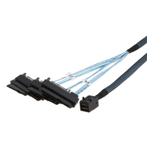 Mini SAS SFF-8643 to (4) 29pin SFF-8482 Cable 1.6 Feet/0.5 Meters, #CS0052
