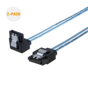 [2-Pack] SATA III Cable 0.6 Feet/0.18 Meters Blue, #CS0059