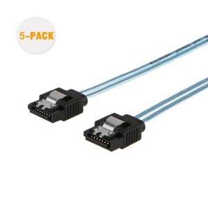 SATA III Cable 1.5Feet/ 0.45Meter, [5-Pack], # CS0068