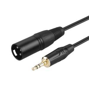 3.5mm (1/8 Inch) Stereo Male to XLR Male Cable 3 Feet/ 0.9 Meter, # CX0057