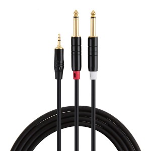 3.5mm to 2 x 6.35mm Y Cable 6 Feet/1.8 Meters, #CX0090