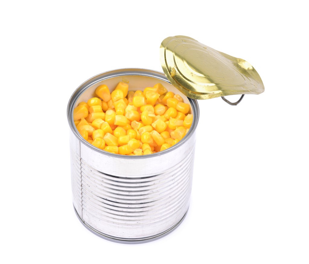 Production process of canned sweet corn