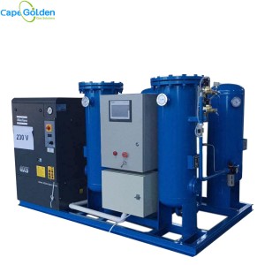 Integrated oxygen generator for filling cylinders