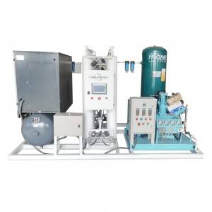 Integrated type oxygen generator for filling cylinders
