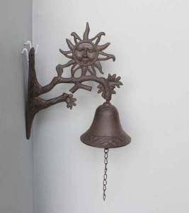 New design antique wall decorative cast iron hanging door bells