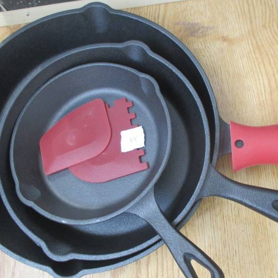 cast iron fry pan sets