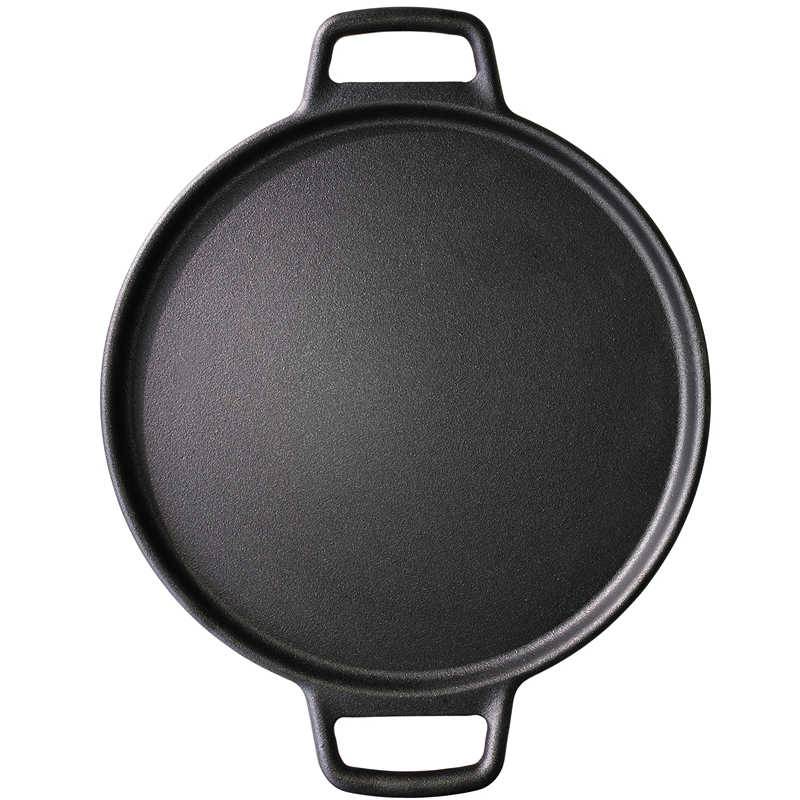 Amazon hot sale RK cast iron sizzler plate pizza pan, 35cm diameter