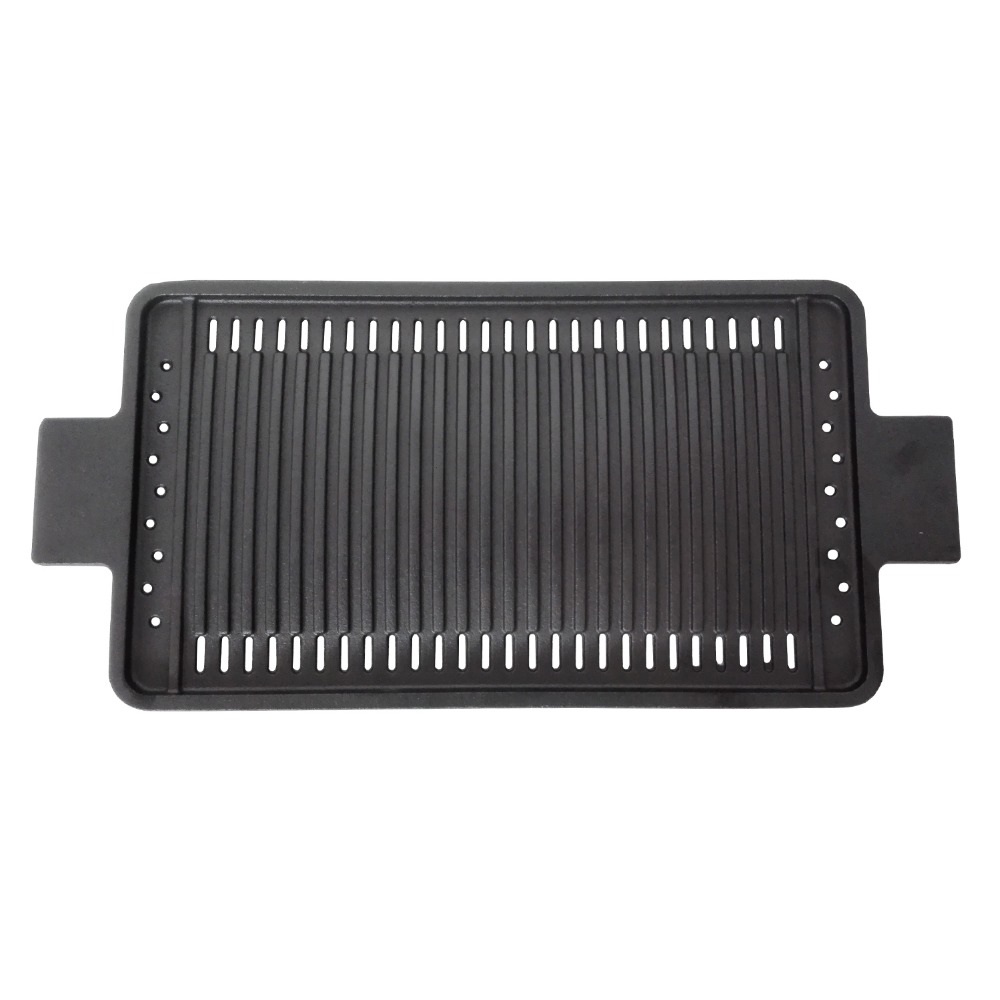 Rectangular cast iron roast plate grill pan, Pre-seasoned from13 years gold supplier