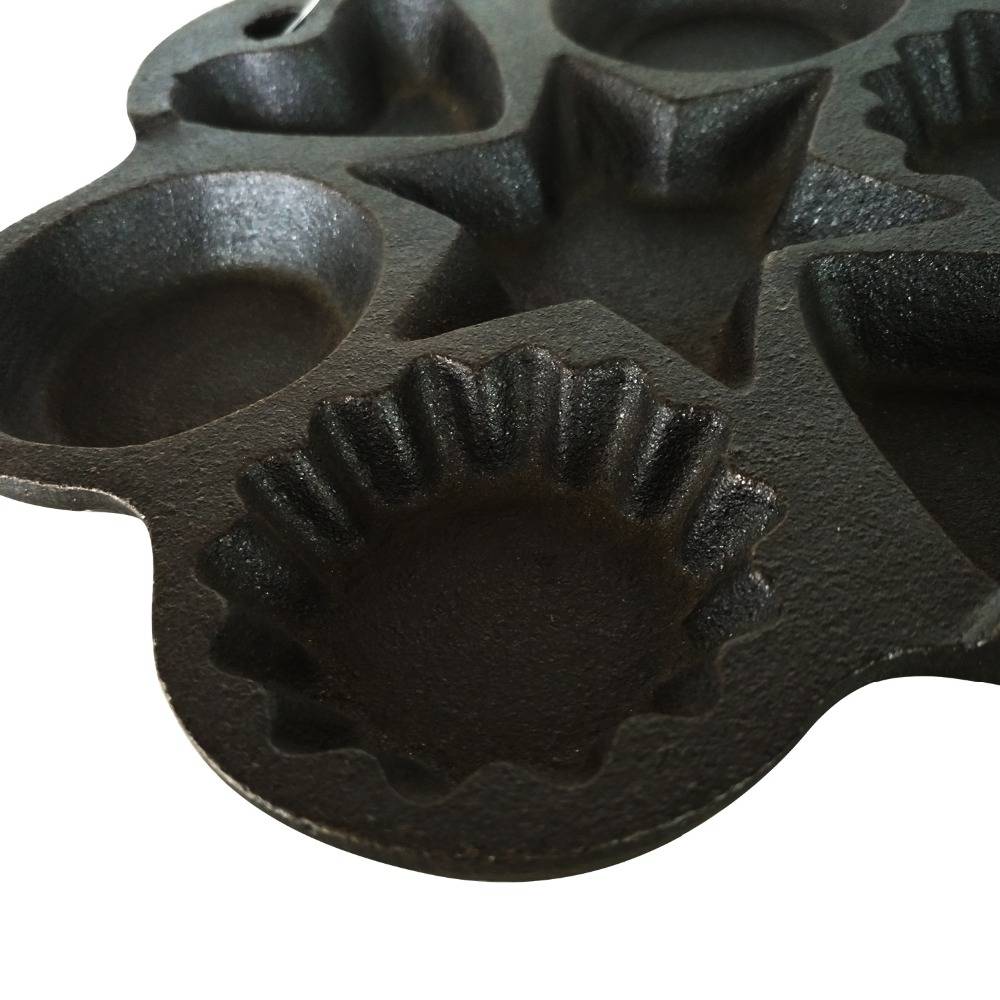 Discount wholesale Enamel Cast Iron Cookware/ Casserole -
 Amazon Hot Products 7 Holes Different Shape Cast Iron Non Stick Baking Pan – KASITE