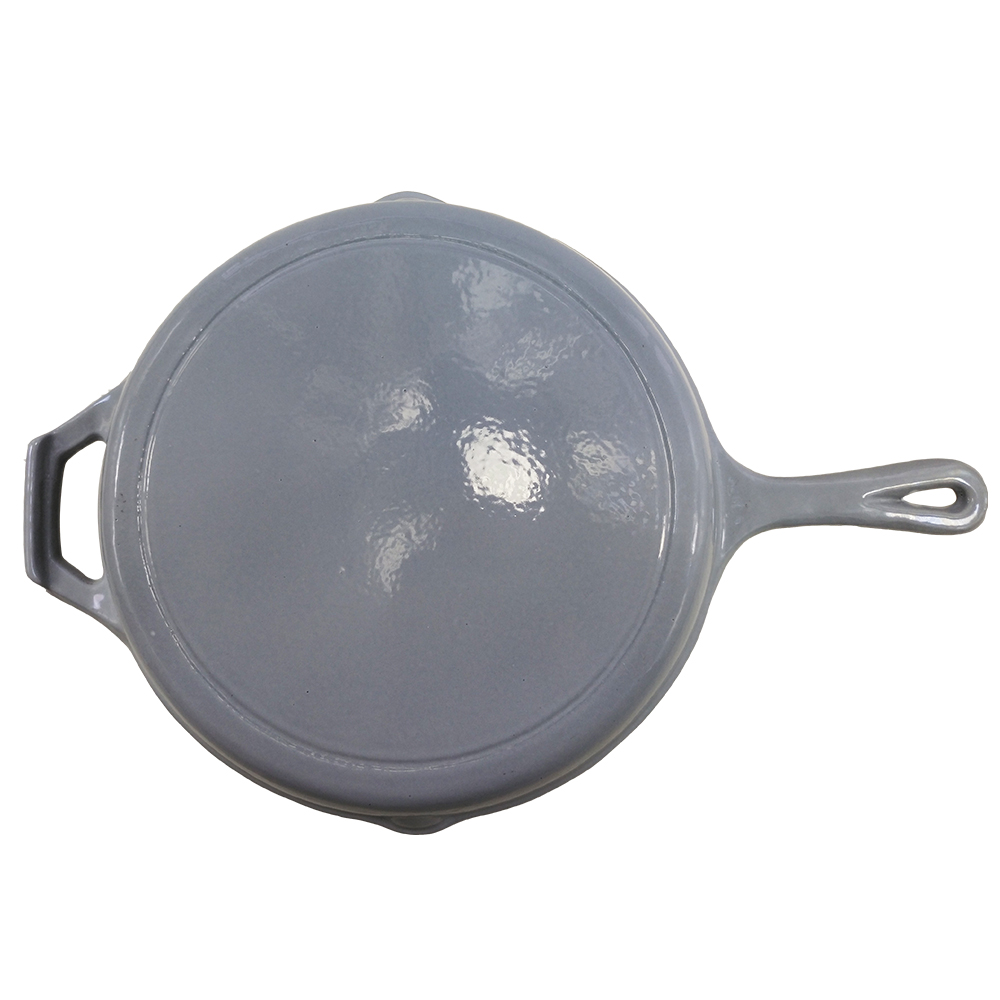 China manufacture enameled coating high quality cast iron skillet pan frying pan