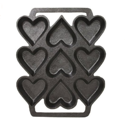 Cast iron Heart Shape Mold Madeleine Baking Tray Mini Cake Pan