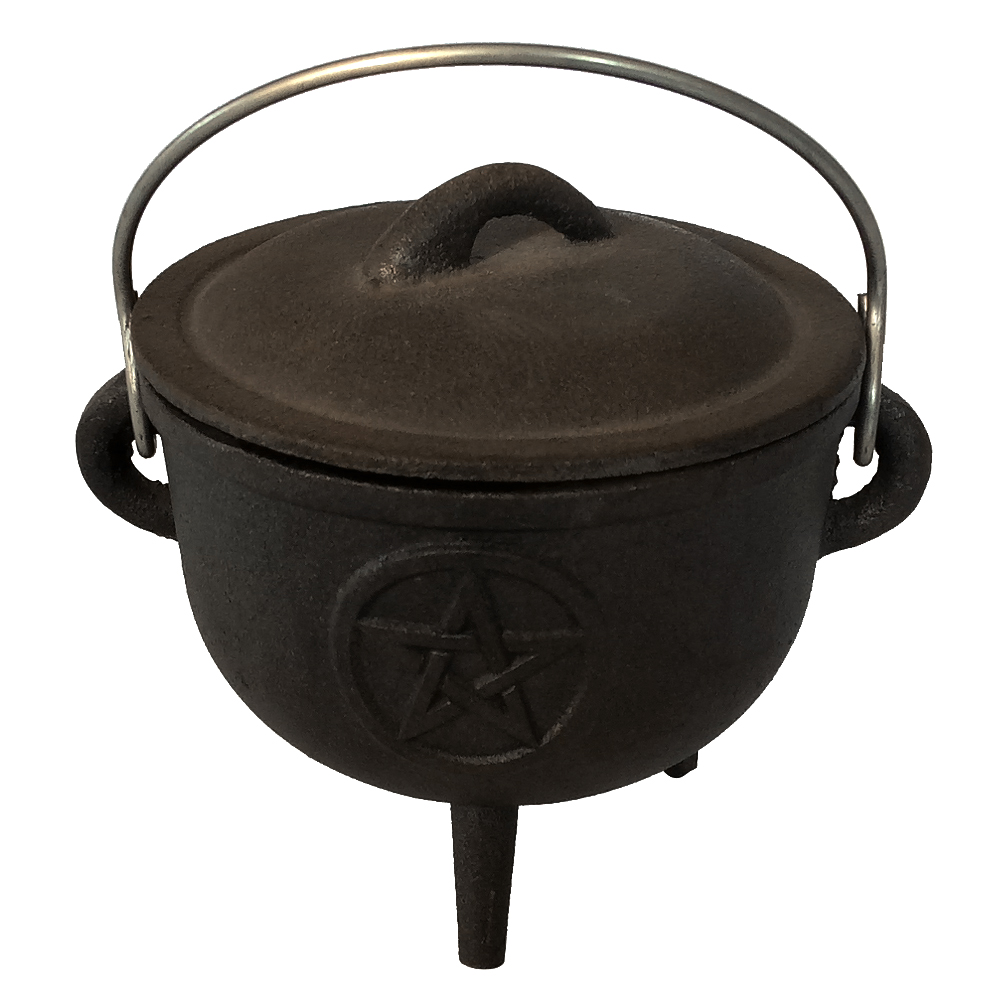 Mini metal cast iron cauldron