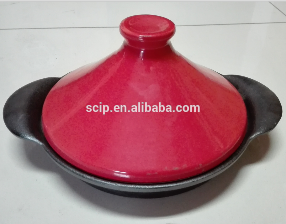 preseasoned cast iron Moroccan tagine pot cast iron fry pan