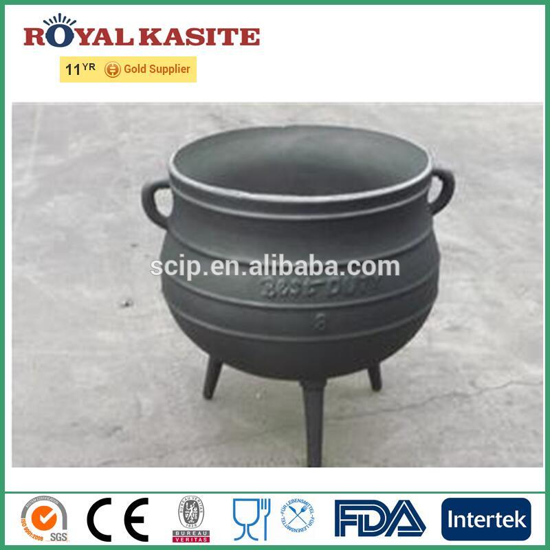 Wholesale hot sale cast iron potjie pot cast iron cauldron factory