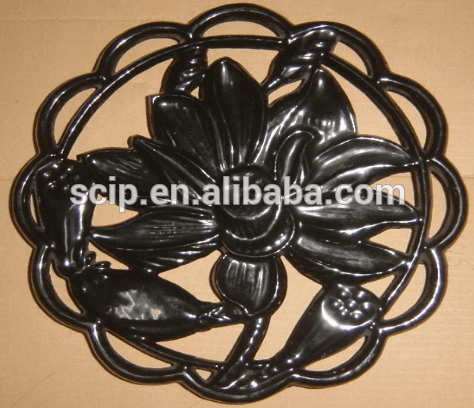 Excellent quality Modern Butterfly Teapot -
 lotus pattern cast iron trivet water lily cast iron trivet – KASITE