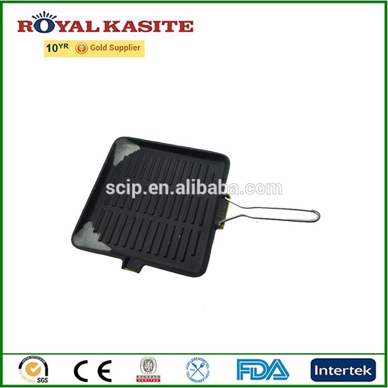 factory low price Green Cast Iron Teapot -
 enamel cast iron griddle pans, cast iron cookware pan, iron grill pans – KASITE