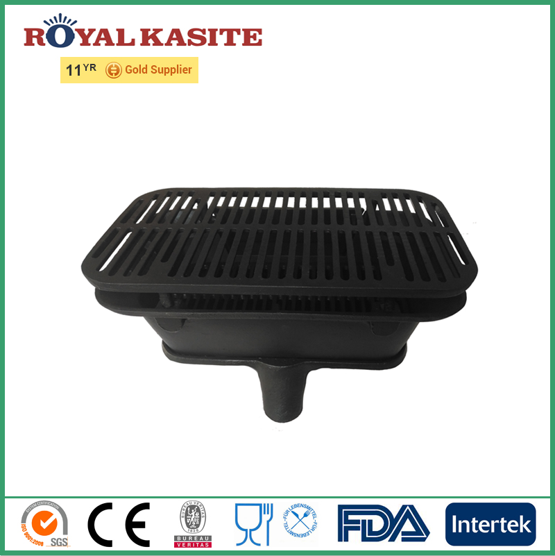 2017 new portable cast iron barbecue stove wholesale cast iron cookware