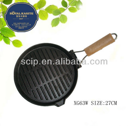high quality and competitive price cast iron preseasoned skillet