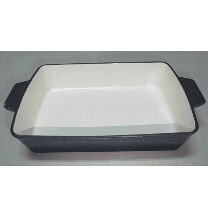 Manufacturer ofGreen Mini Cast Iron Enamel Casserole -
 black enamel cast iron fish pan – KASITE