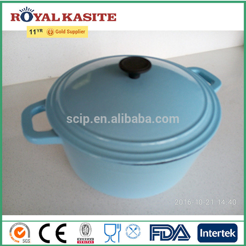 wholesale new design colorful enamel coated cast iron sauce pan/saucepan