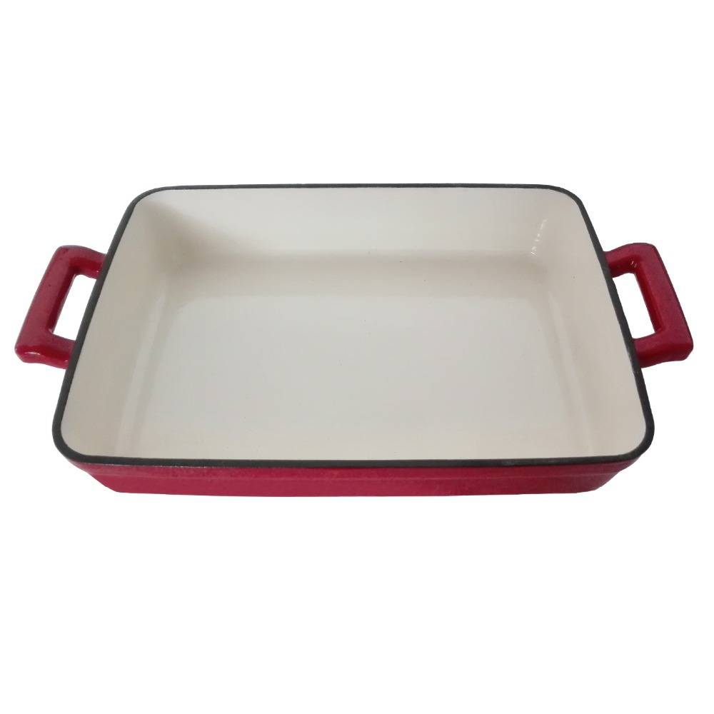 Top Suppliers Silver Teapot Set -
 color enamel induction cast iron griddle pan cast iron fry pan skillet – KASITE