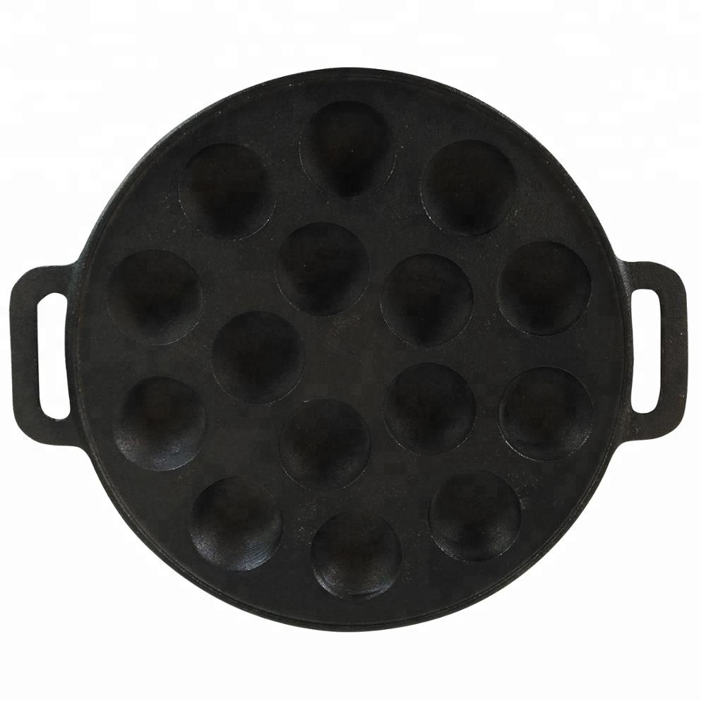 Cheap price Cast Iron Pan With Long Handle -
 Pre-seasoned cast iron 19 holes lattice, 13 years gold supplier – KASITE