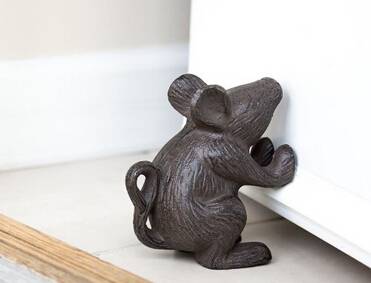 OEM China Double Wall Glass Teapot -
 Cast Iron Mouse  Rustic Door Stop – KASITE