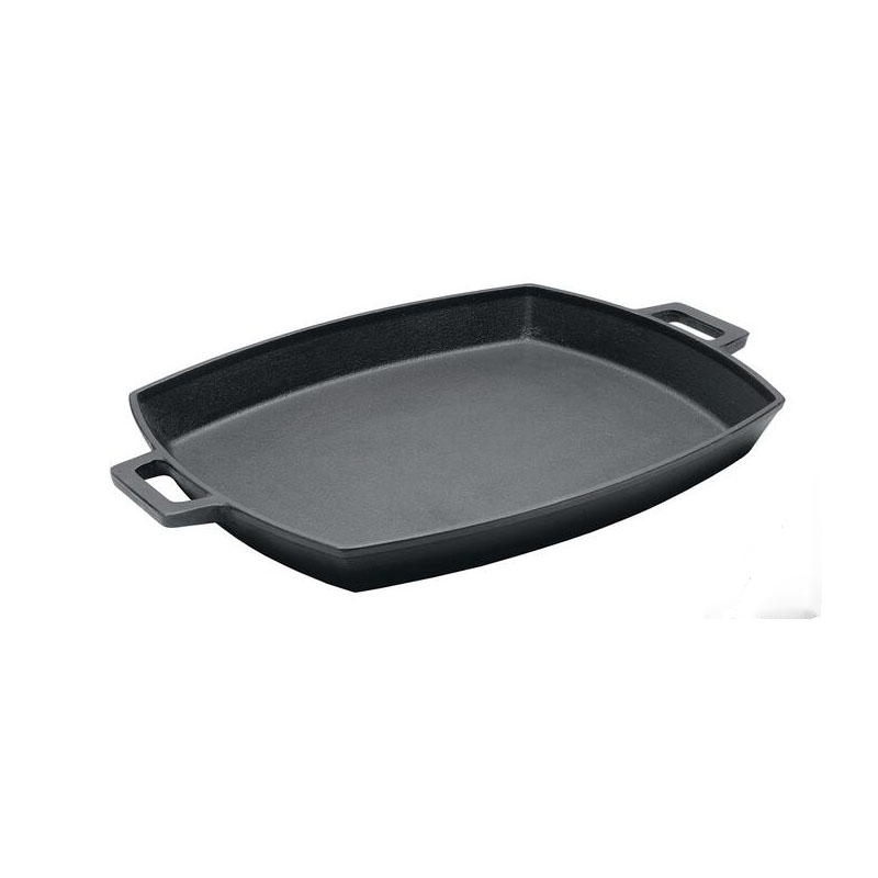 12"x14" Shallow Pan cast iron bake pan