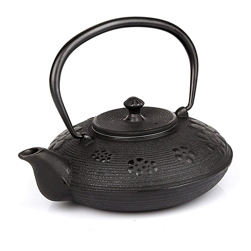 Japanese Cast Iron Tea Pot Black (40 oz 1200MH)