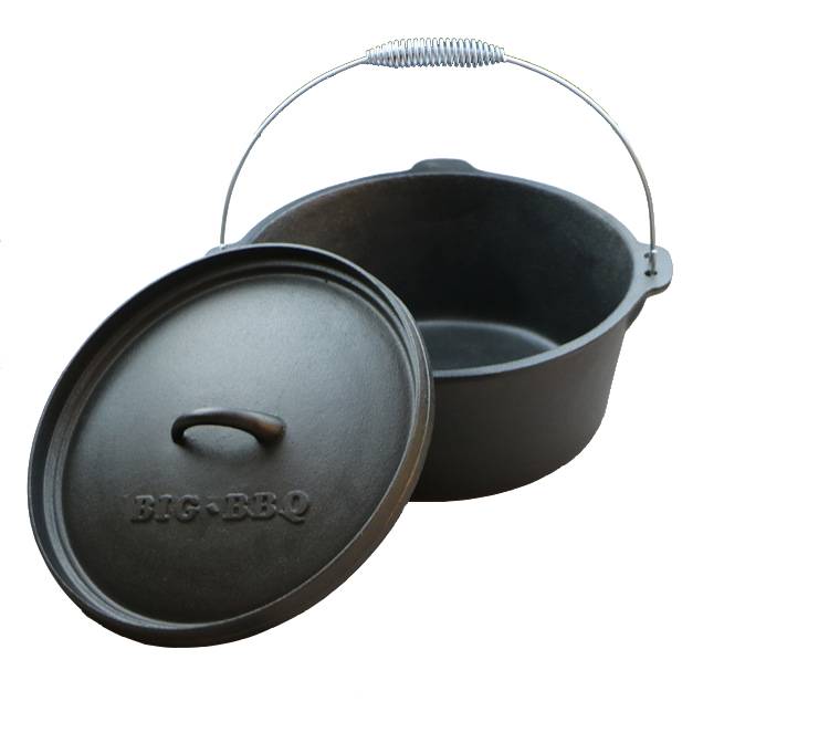Chinese wholesaler Preseasoned round cast iron dutch oven crock pot