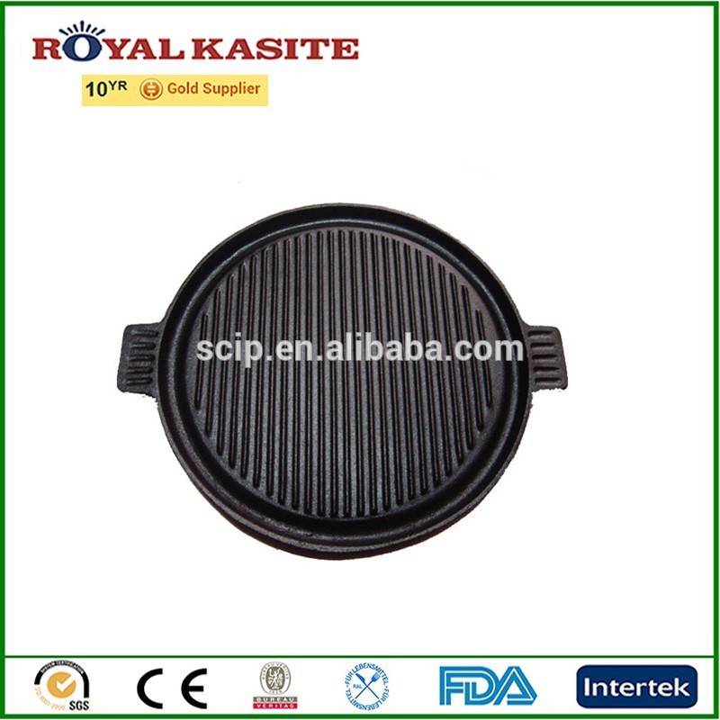 low price non-stick griddle pan, double side iron grill pan, BBQ griddle