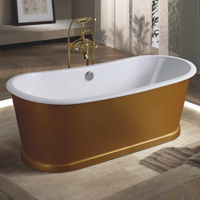 Best quality Colorful Teapot -
 classic freestanding cast iron bathtub with skirt – KASITE