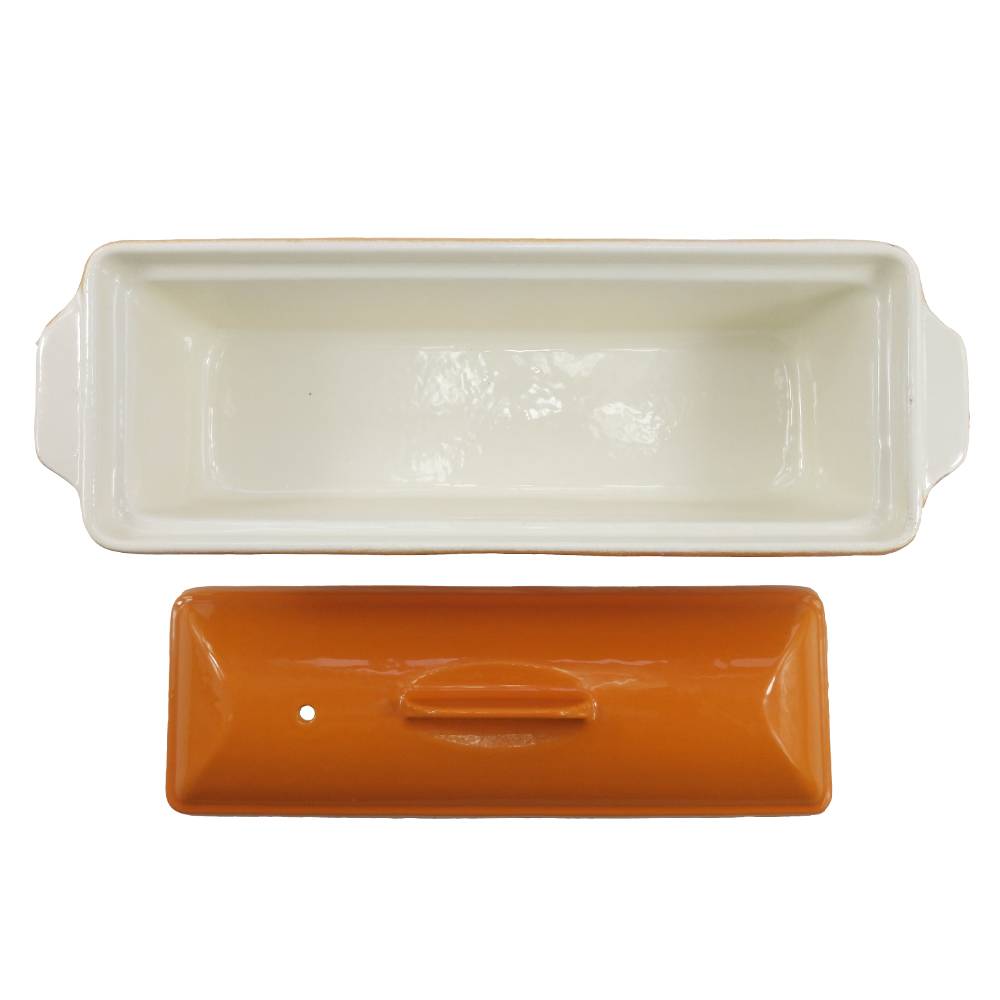 13 years golden supplier rectangular cast iron fish soup pan with enamel coating