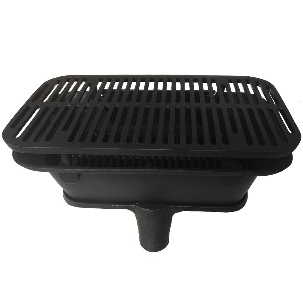 2017 new portable cast iron barbecue griddle
