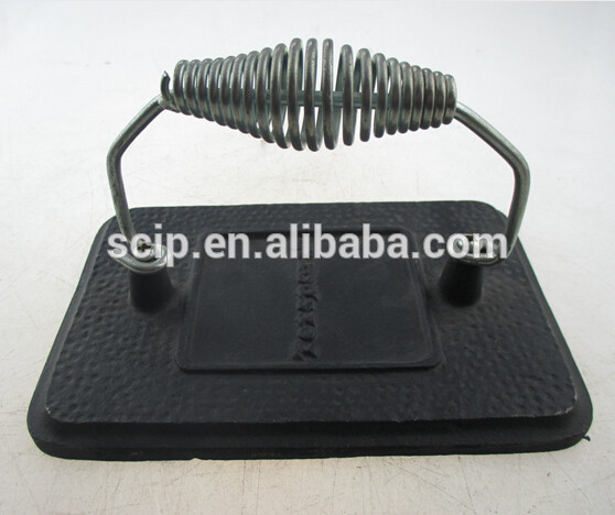 square high quality cast iron meat press for sale