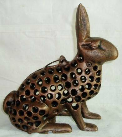 New Delivery for Metal Crafts Badge Pin Holder - rabbit cast iron lantern – KASITE