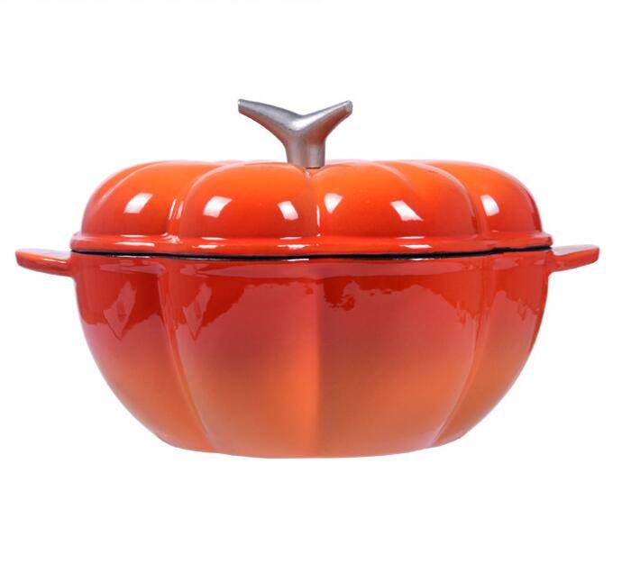 Factory selling Cast Iron Enameled Cookware Set -
 new style pumpkin enamel cast iron dutch oven 24cm – KASITE