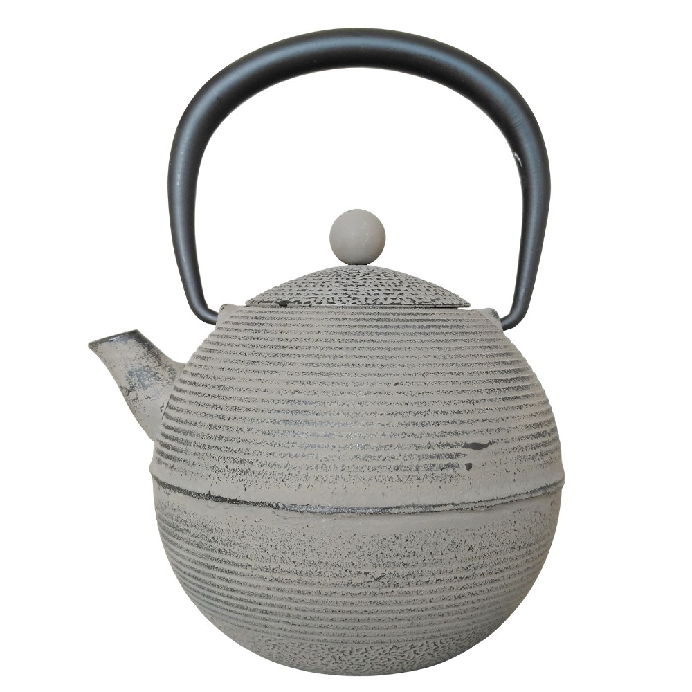 Grey ball shape cast iron tea-thing tea set pot from 13 years gold supplier,