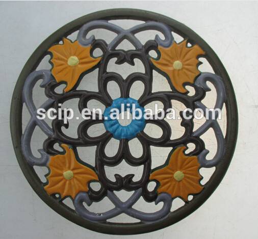 Reasonable price Mini Cast Iron Ceramic Casserole -
 round shape cast iron trivet for sale – KASITE
