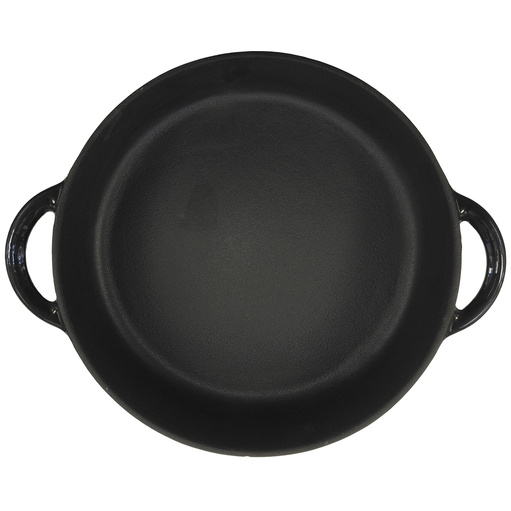 enamel coated cast iron frying grill pan