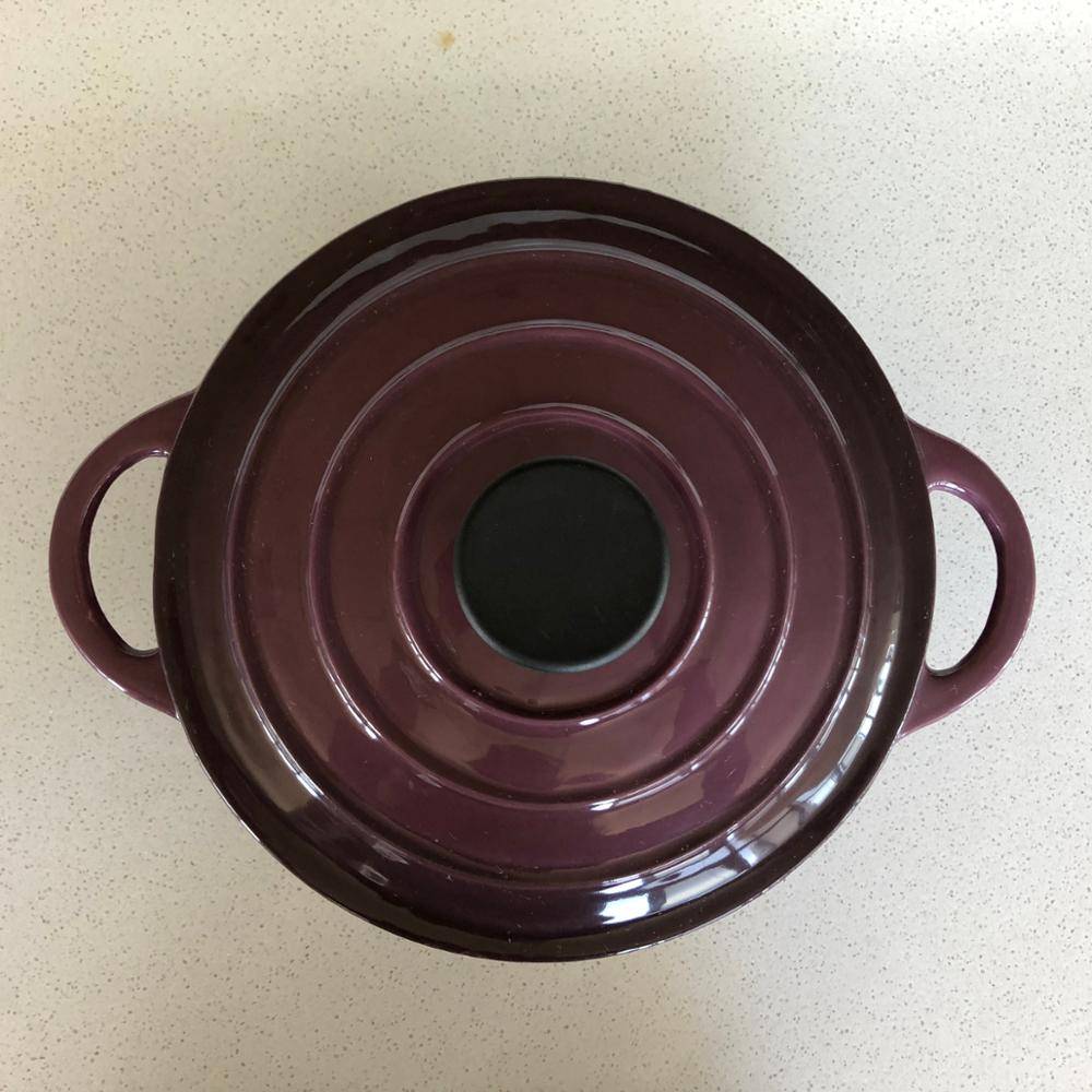 China Cheap price Cast Iron Cookware For South Africa -
 color enameled cast iron dutch oven 22cm customized color – KASITE